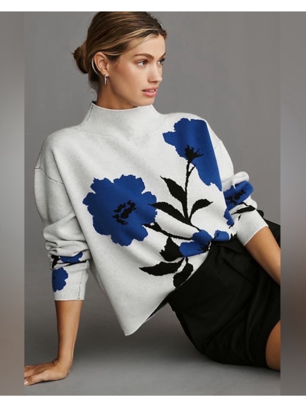 Maeve by Anthropologie Floral Sweater XXS